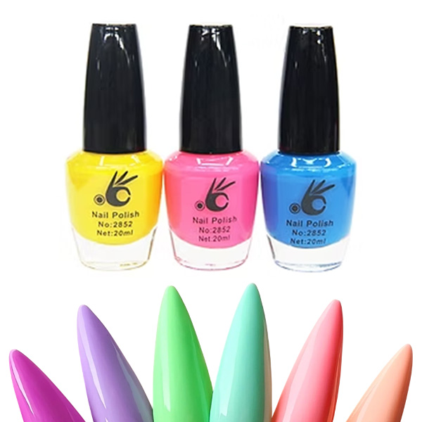 Esmaltes de colores ok para uñas en frasco 18ml