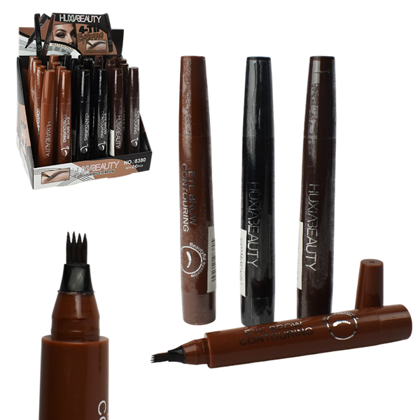 Cepillo delineador de cejas a prueba de agua colores surtidos HUXIABEAUTY