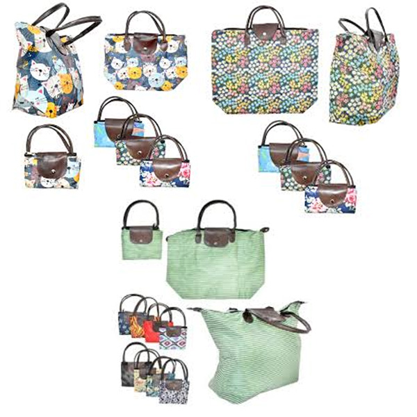 Bolsa Plegable De Mano Con Estampados Surtidos Pequeña