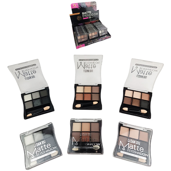 Paleta de Mini sombras para ojos con aplicador de 6 colores matte Lidanxiu