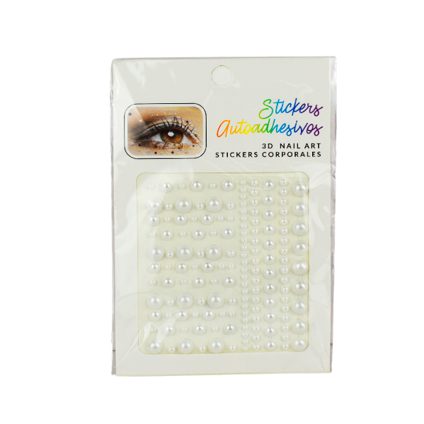 Perlas adhesivas para rostro - 3D Nail Art