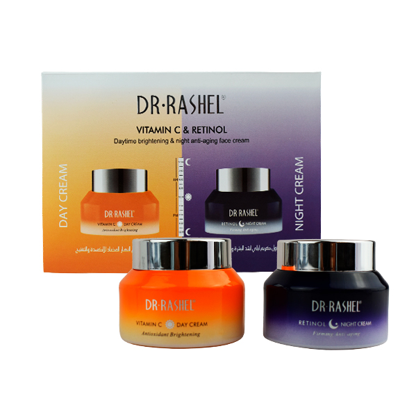 Dúo de cremas faciales para día y noche - DR  RASHEL