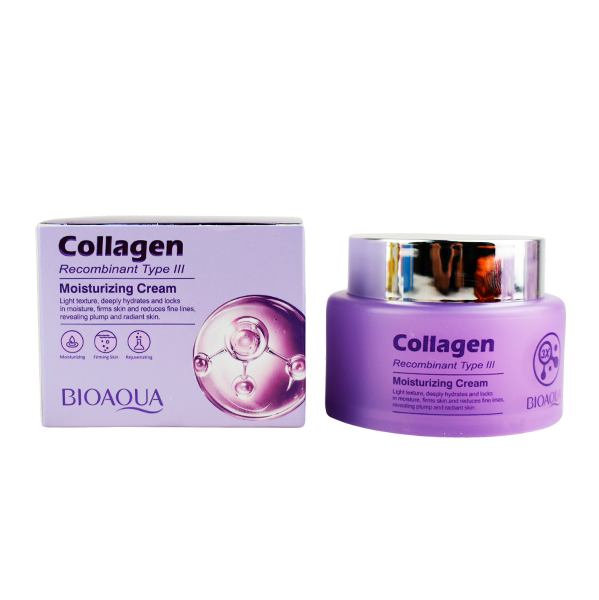 Crema facial hidratante con extracto de colágeno - Bioaqua