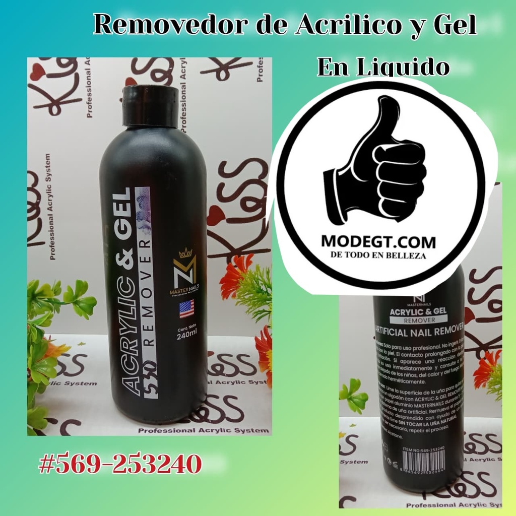 Removedor de acrílico y gel de uñas - Master Nails